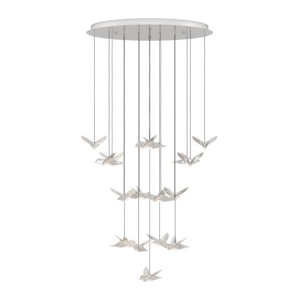 Eglo - Himmennettävä LED-kattokruunu johdossa 17xLED/3W/230V 3000K kiiltävä kromi