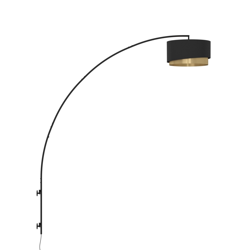 Eglo - Seinävalaisin 1xE27/40W/230V musta/kulta