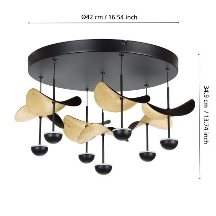 Eglo - Himmennettävä LED-kattovalaisin 7xLED/2,3W/230V 3000K