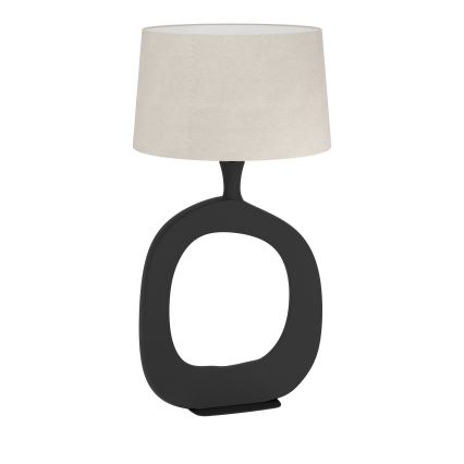 Eglo - Pöytävalaisin 1xE27/60W/230V 88 cm musta/kerma