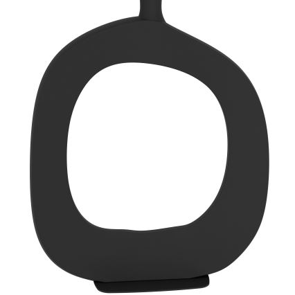 Eglo - Pöytävalaisin 1xE27/60W/230V 88 cm musta/kerma