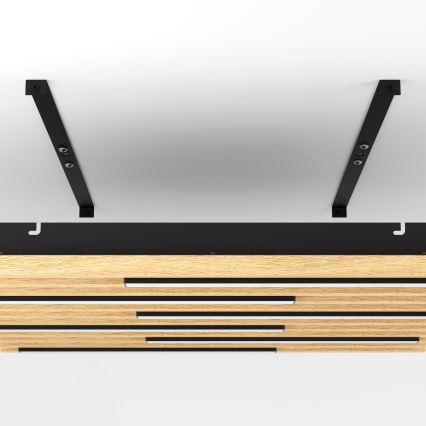 Eglo - Himmennettävä LED-kattovalaisin 6xLED/8,5W/230V 3000K 57,5x57,5 cm ruskea