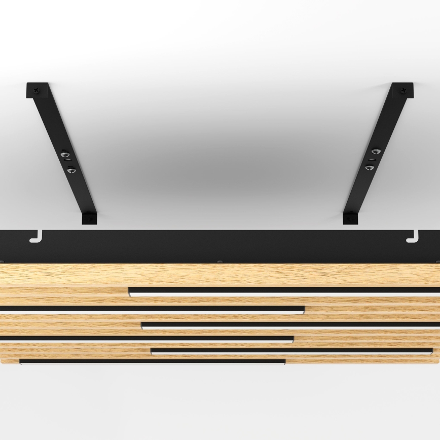 Eglo - Himmennettävä LED-kattovalaisin 6xLED/8,5W/230V 3000K 57,5x57,5 cm ruskea