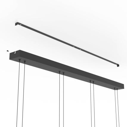 Eglo - himmennettävä LED-riippuvalaisin johdolla 4xLED/5,8W/230V musta/savunharmaa