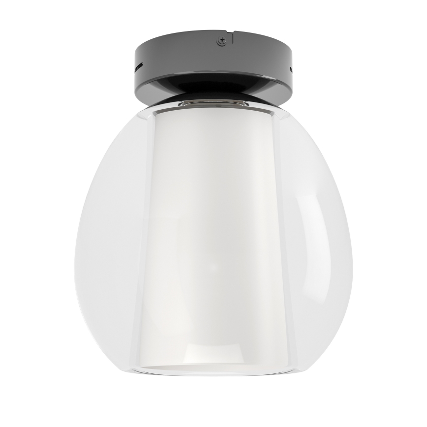 Eglo - Himennettävä LED-kattovalaisin LED/5,5W/230V + LED/1,6W 2200-6500K halkaisija 25 cm mustakromipinta + kaukosäädin
