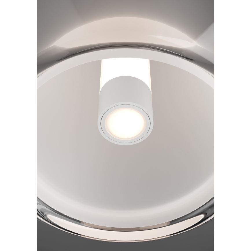 Eglo - himmennettävä LED-lattiavalaisin LED/7W/230V + LED/1,6W, kiillotettu kromi