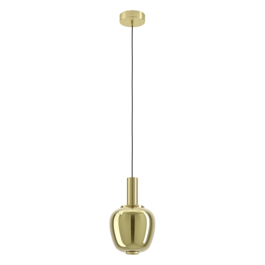 Eglo - LED-himmennettävä riippuvalaisin kaapelilla LED/5,5W/230V + LED/1,6W 2200-6500K Ø 21 cm kultainen