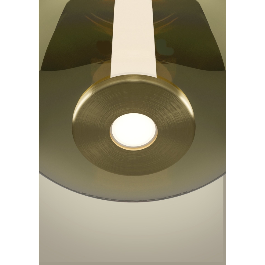 Eglo - LED-himmennettävä riippuvalaisin kaapelilla LED/5,5W/230V + LED/1,6W 2200-6500K Ø 21 cm kultainen