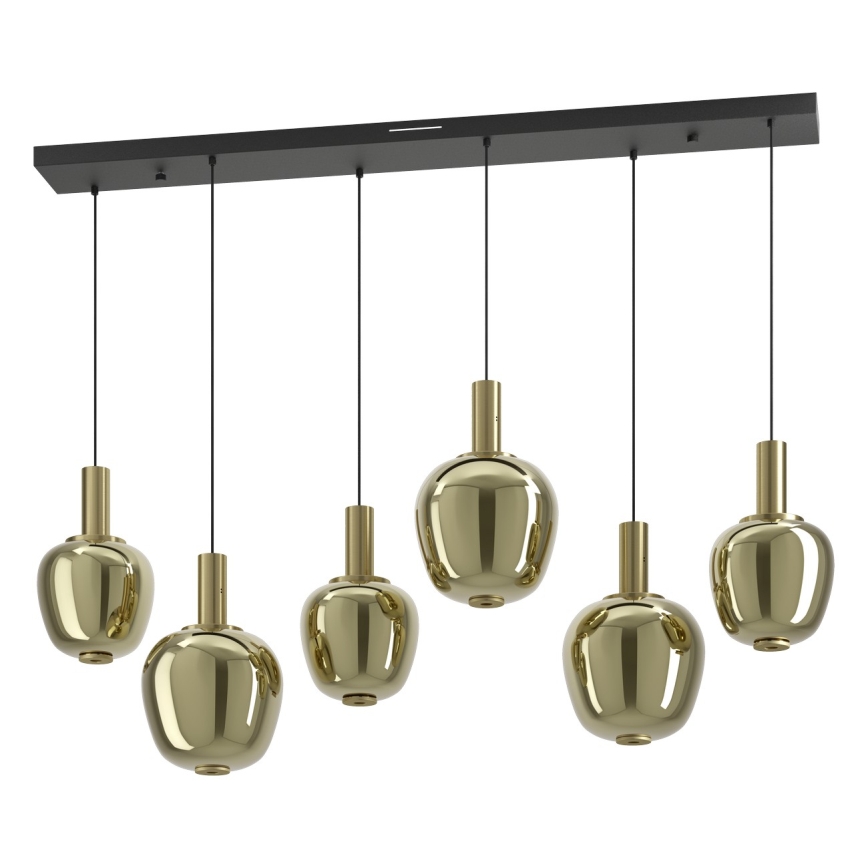 Eglo - himennettävä LED-kattokruunu 3xLED/5W/230V + 3xLED/6,5W + 6xLED/1,6W kultainen