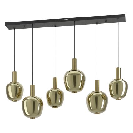 Eglo - himmennettävä LED-kattokruunu 3xLED/5W/230V + 3xLED/6,5W + 6xLED/1,6W 2200-6500K kultainen