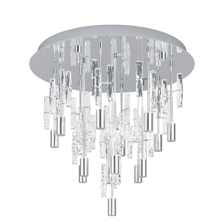 Eglo - LED-kattovalaisin 15x LED/2,6 W/230 V 2200/3000/4000 K halkaisija 50 cm kiiltävä kromi
