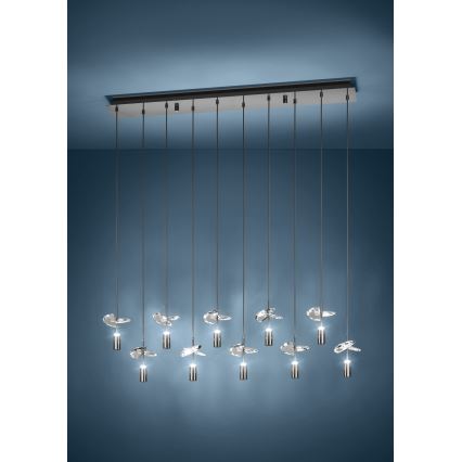 Eglo - LED-riippuvalaisin kaapelilla, 40 x LED, 2,6 W, 230 V, 2200/3000/4000 K, kiiltävä kromi