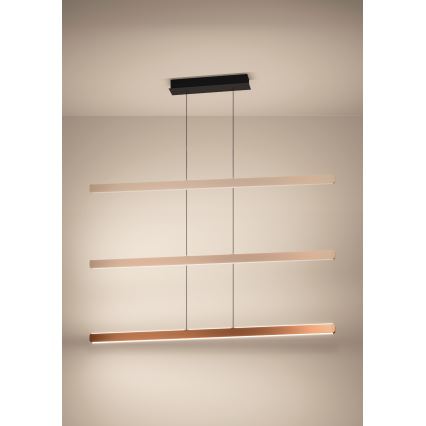 Eglo - himmennettävä LED-riippuvalaisin vaijerilla LED/30W/230V 2200-6500K kultainen + kaukosäädin
