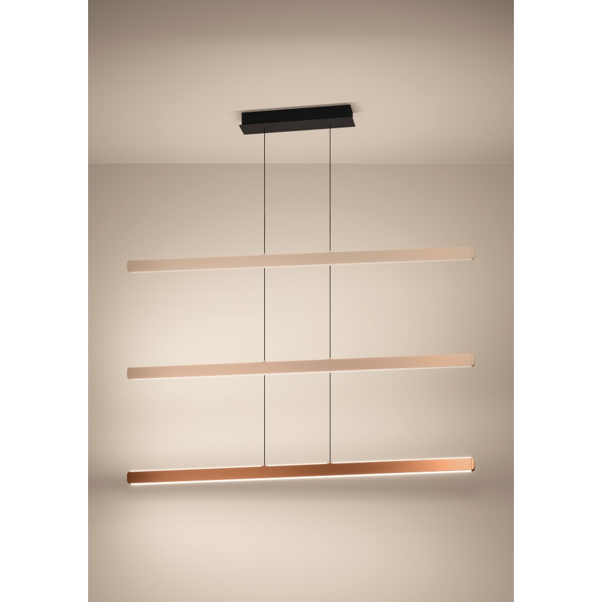 Eglo - himmennettävä LED-riippuvalaisin vaijerilla LED/30W/230V 2200-6500K kultainen + kaukosäädin