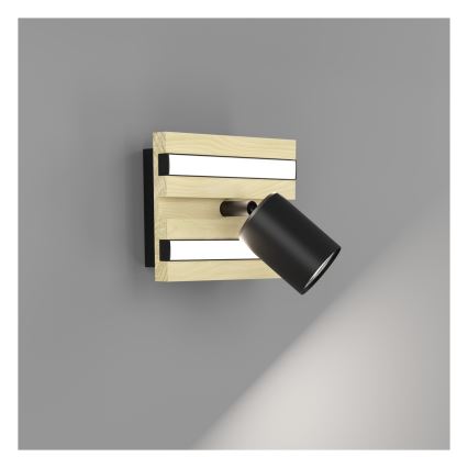 Eglo - LED-seinäspotti LED/2,2W/230V + 2xLED/1,2W + 2xLED/2W beige/musta