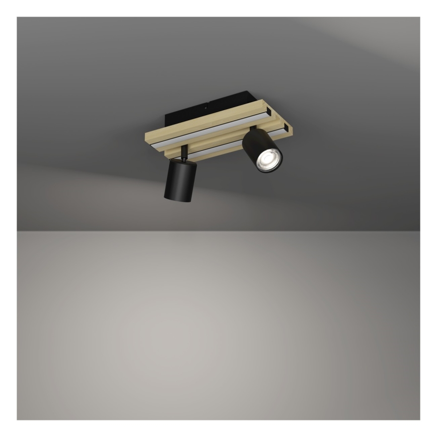 Eglo - LED-kohdevalaisin 2xLED/2,2W/230V + 2xLED/1,2W + 2xLED/2W beige/musta