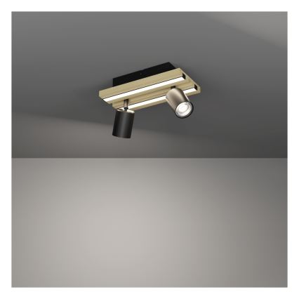 Eglo - LED-kohdevalaisin 2xLED/2,2W/230V + 2xLED/1,2W + 2xLED/2W beige/musta