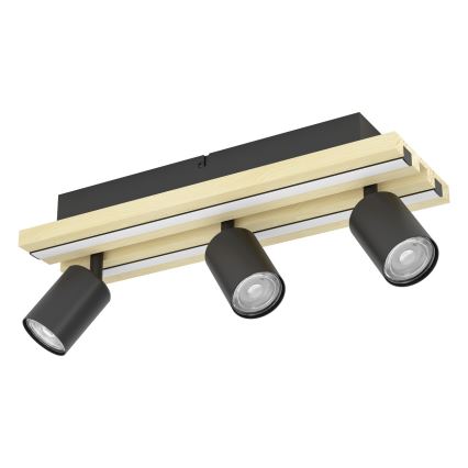 Eglo - LED-kohdevalaisin 3xLED/2,2W/230V + 2xLED/1,2W + 2xLED/2W beige/musta