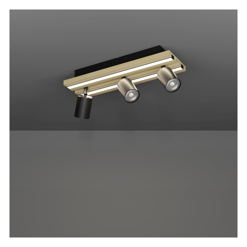 Eglo - LED-kohdevalaisin 3xLED/2,2W/230V + 2xLED/1,2W + 2xLED/2W beige/musta