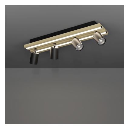 Eglo - LED-kohdevalaisin 4xLED/2,2W/230V + 2xLED/1,2W + 2xLED/2W beige/musta