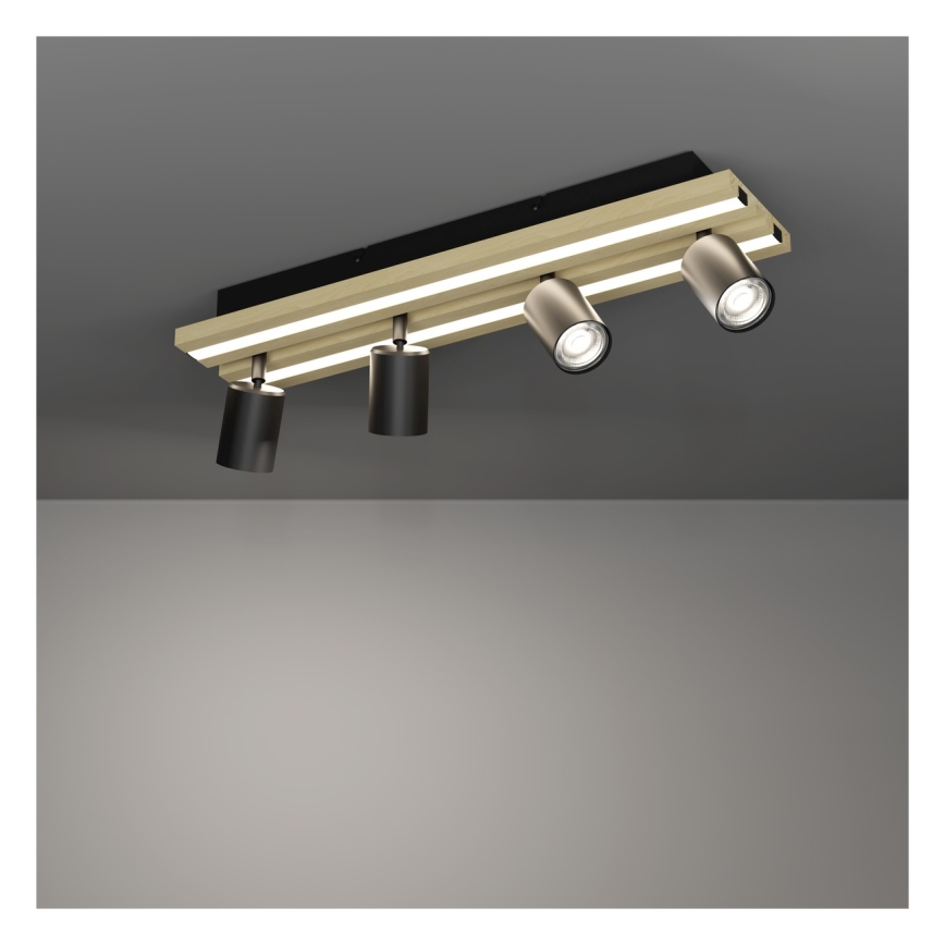 Eglo - LED-kohdevalaisin 4xLED/2,2W/230V + 2xLED/1,2W + 2xLED/2W beige/musta