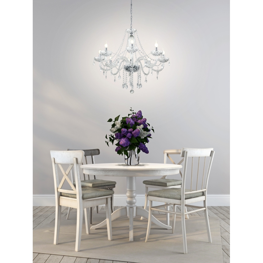 Eglo 39101 - Kattokruunu BASILANO 1 8xE14/40W/230V