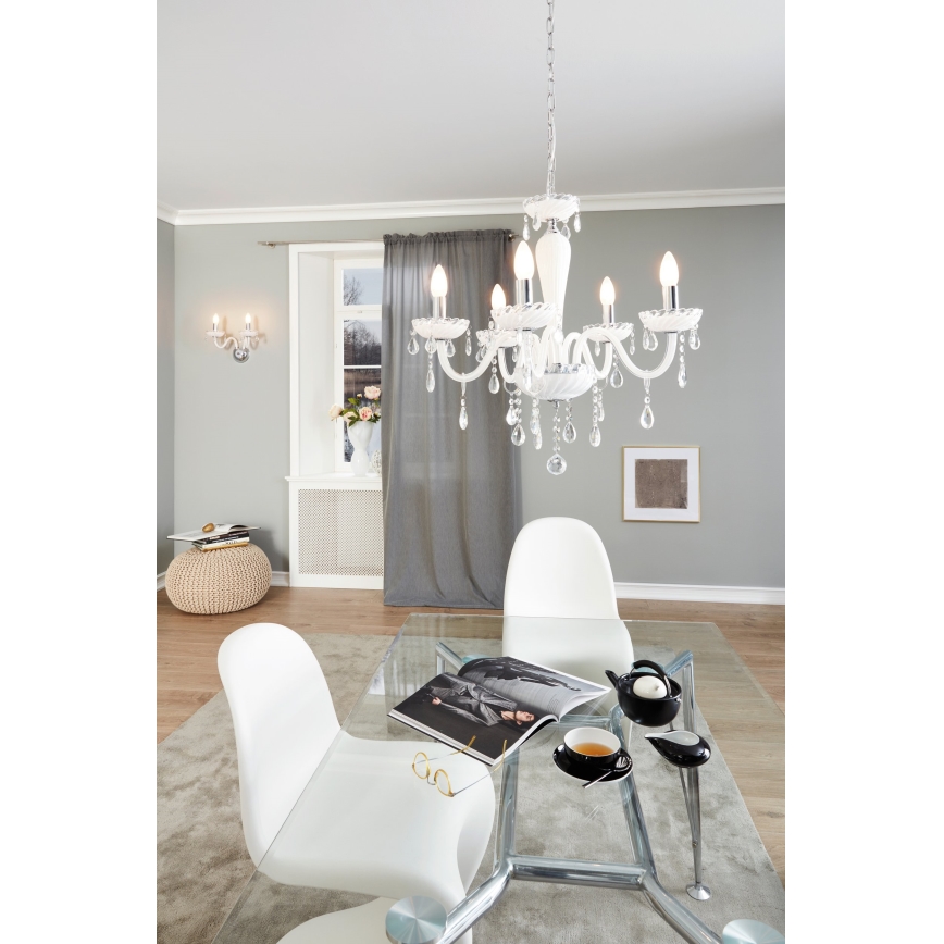 Eglo 39113- Kattokruunu CARPENTO 5xE14/40W/230V