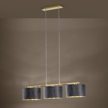 Eglo 39225 - Riippuvalaisin kaapelilla DOLORITA 3xE27/60W/230V