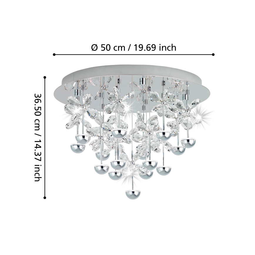 Eglo - himmennettävä LED-kattovalaisin LED/27W/230V
