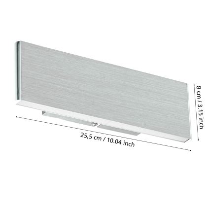 Eglo - LED-seinävalaisin 2xLED/5,4W/230V