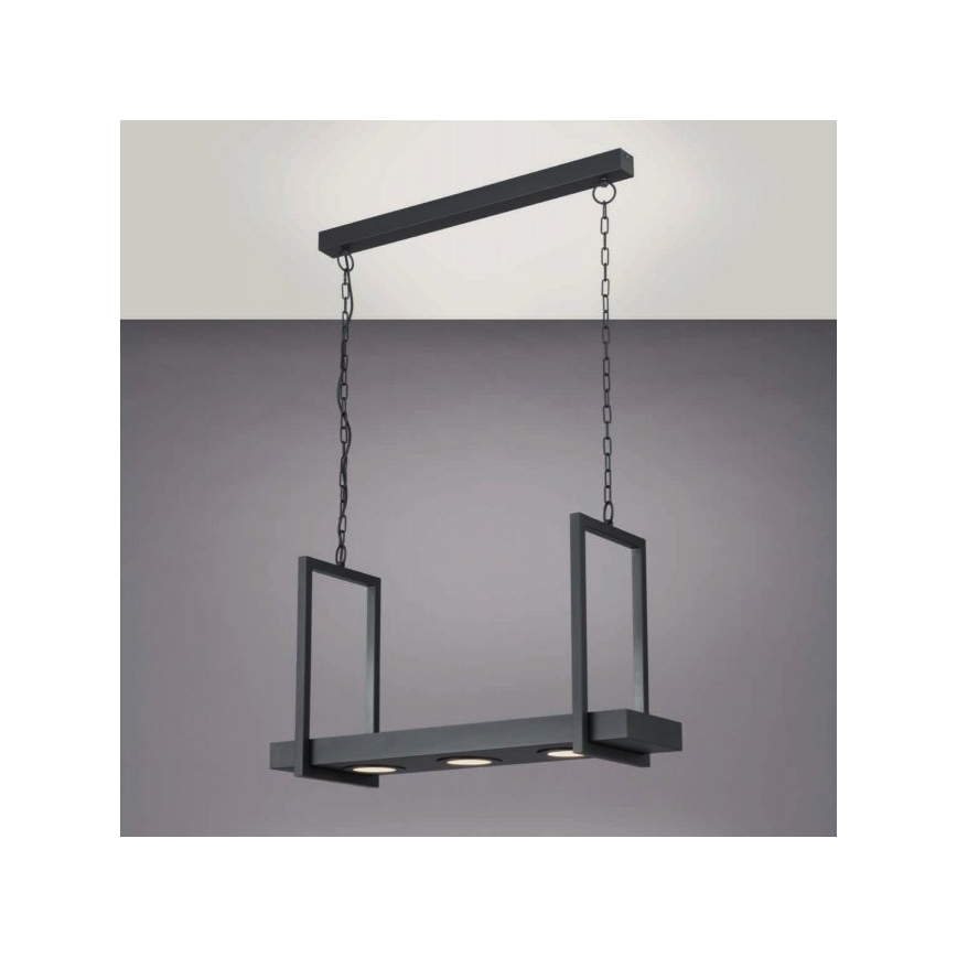 Eglo 39299 - LED RGBW himmennettävä riippuvalaisin ketjulla ja hyllyllä CALAMONA 3xLED/6W/230V + kaukosäädin
