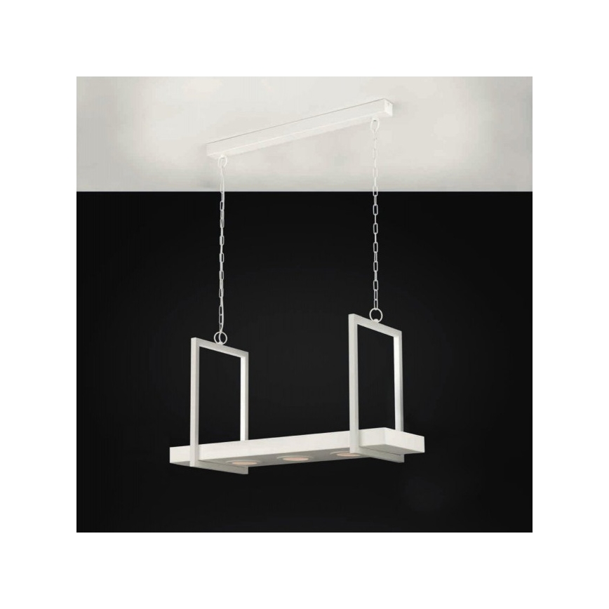 Eglo 39301 - LED RGBW himmennettävä riippuvalaisin ketjulla ja hyllyllä CALAMONA 3xLED/6W/230V + kaukosäädin