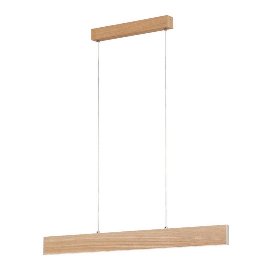 Eglo 39344 - LED-riippuvalaisin vaijerilla CLIMENE LED/17W/230V + LED/4,2W tammi