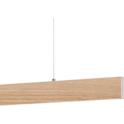 Eglo 39344 - LED-riippuvalaisin vaijerilla CLIMENE LED/17W/230V + LED/4,2W tammi