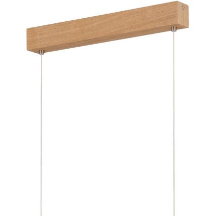 Eglo 39344 - LED-riippuvalaisin vaijerilla CLIMENE LED/17W/230V + LED/4,2W tammi
