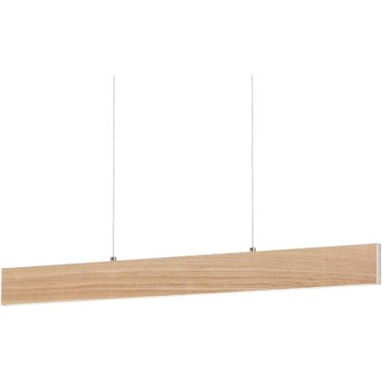 Eglo 39344 - LED-riippuvalaisin vaijerilla CLIMENE LED/17W/230V + LED/4,2W tammi