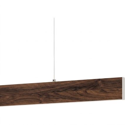 Eglo - himennettävä vaijeririippuvalaisin LED/21W/230V + LED/8,4W pähkinänvärinen