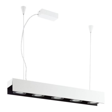 Eglo 39372 - Himmennettävä LED-kattokruunu narussa BADALONA 5xLED/5,4W/230V