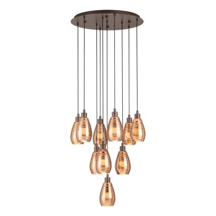 Eglo 39509 - Kattokruunu narulla SIRACUSA 10xE27/60W/230V