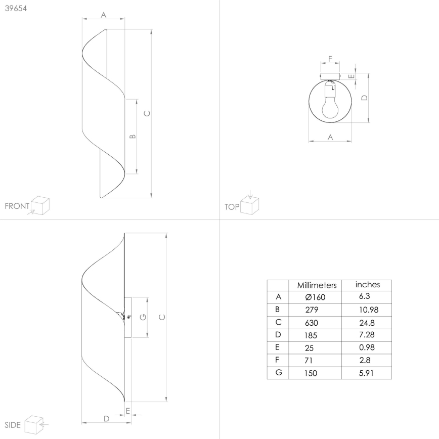 Eglo - Seinävalaisin 1xE27/40W/230V