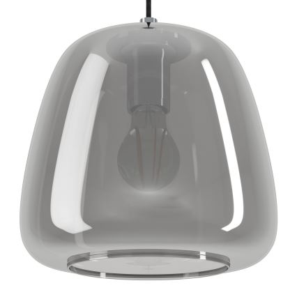 Eglo - Kattokruunu johdossa 5xE27/40W/230V savuinen