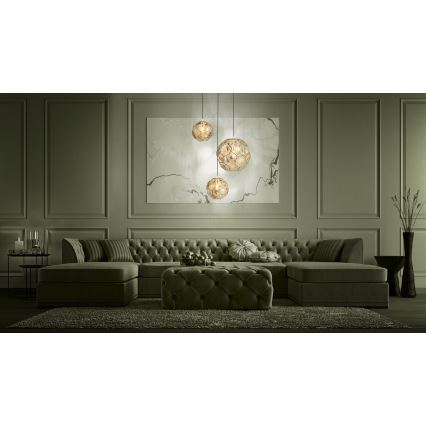 Eglo - Kattokruunu narussa 3xE27 / 60W / 230V