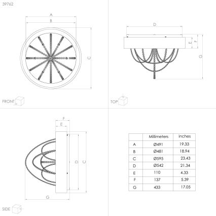 Eglo - LED-himmennettävä kattovalaisin LED / 34W / 230V + kaukosäädin