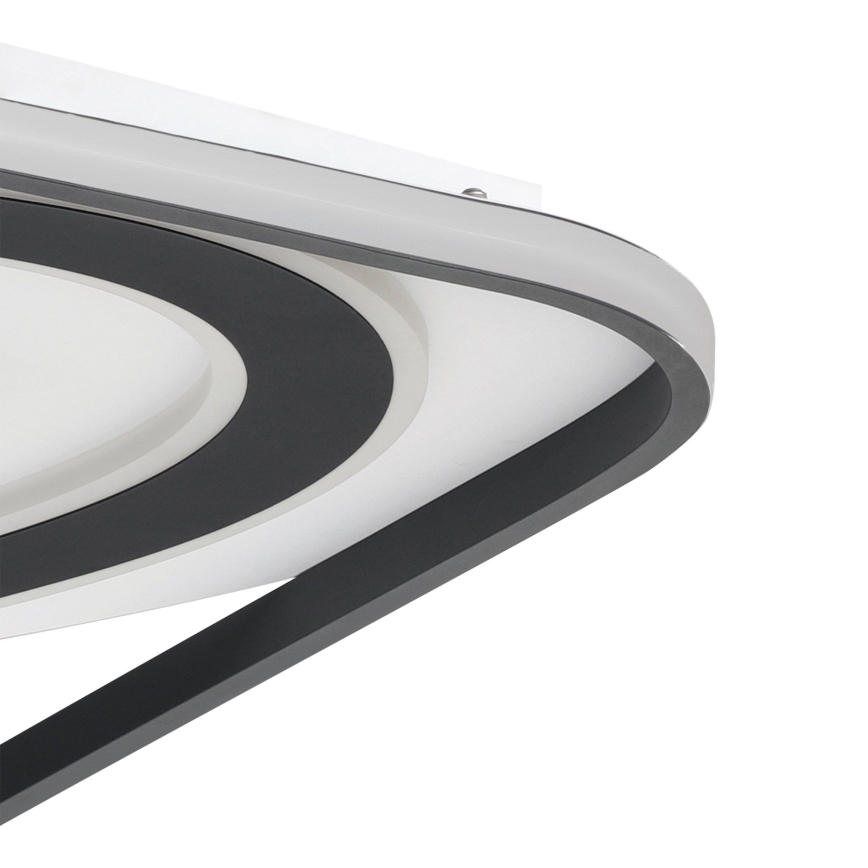 Eglo - Himmennettävä LED-kattovalaisin LED/28W/230V+LED/13W+ LED/2,8W 3000-6500K musta + kauko-ohjaus