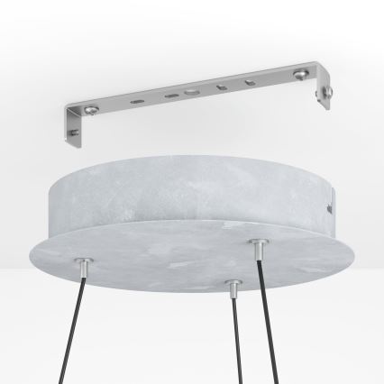 Eglo - Himmennettävä LED-kattokruunu johdossa LED/36W/230V 3000K harmaa/tammi