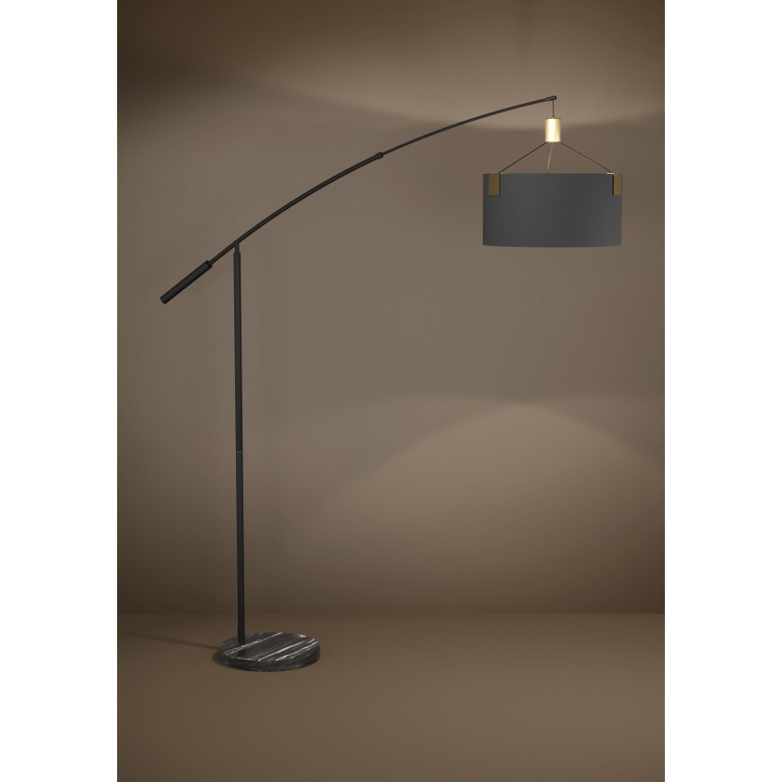 Eglo - Lattialamppu 3xE27/40W/230V musta/kulta