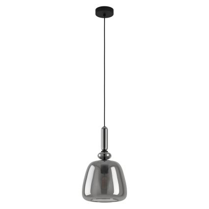 Eglo - Kattokruunu johdossa 1xE27/40W/230V savuinen