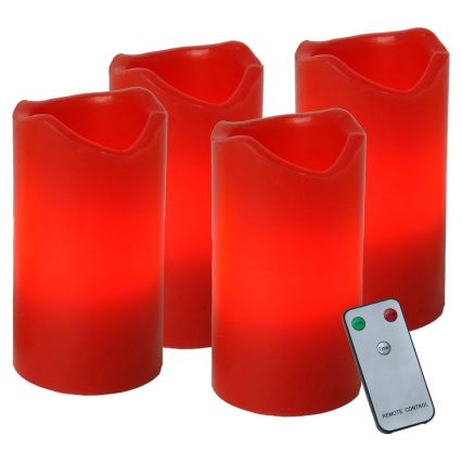 Eglo - 4 kpl LED-joulukoristeet ADVENT LED/0,18W/2xCR2032 + kaukosäädin