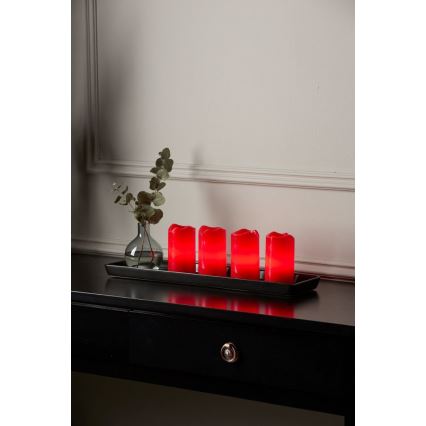Eglo - 4 kpl LED-joulukoristeet ADVENT LED/0,18W/2xCR2032 + kaukosäädin