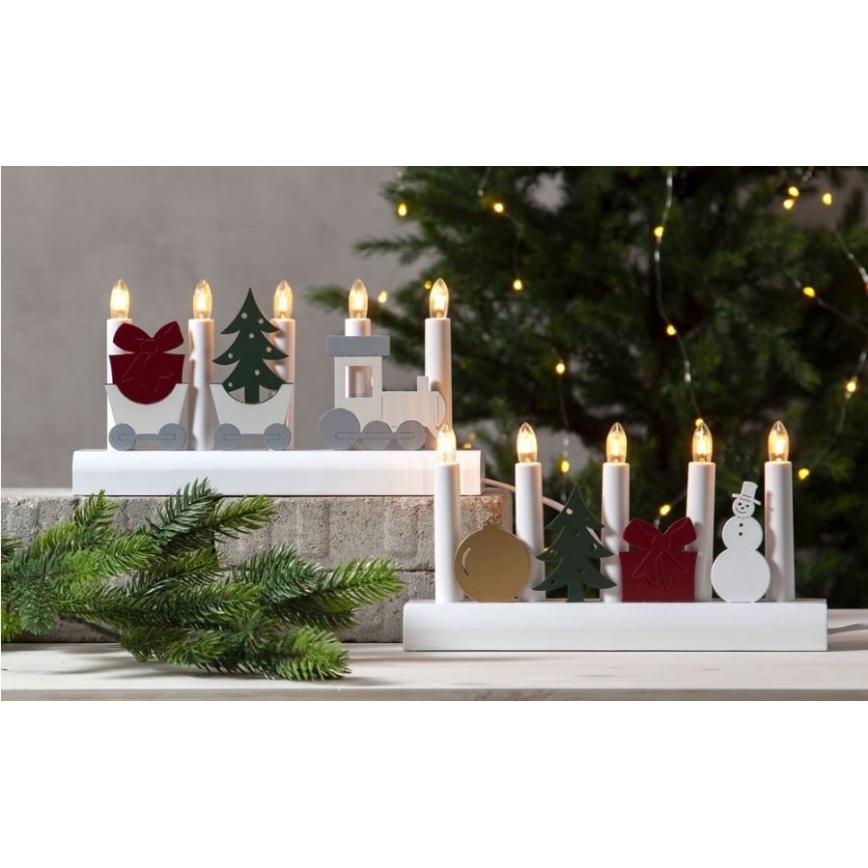 Eglo - Joulukynttilänjalka 5xE10/3W/230V